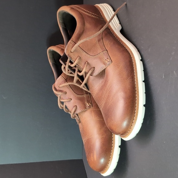 Rockport Men's Brown Leather Upper Lace-up Dress Shoes,Size 8.5 US M. - Picture 1 of 13